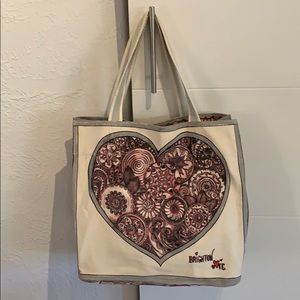 Brighton Sweetheart tote. NWOT. Sm. spot. See pic.